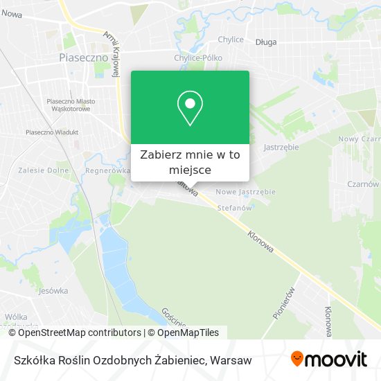 Mapa Szkółka Roślin Ozdobnych Żabieniec