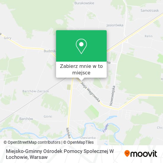 Mapa Miejsko-Gminny Ośrodek Pomocy Społecznej W Łochowie