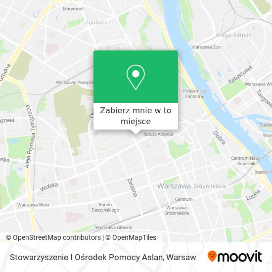 Mapa Stowarzyszenie I Ośrodek Pomocy Aslan