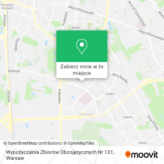 Mapa Wypożyczalnia Zbiorów Obcojęzycznych Nr 131