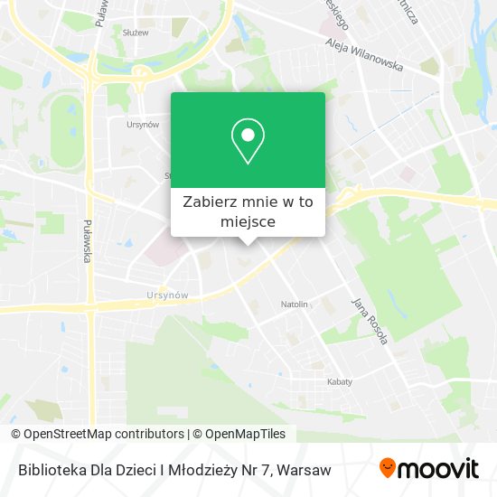 Mapa Biblioteka Dla Dzieci I Młodzieży Nr 7