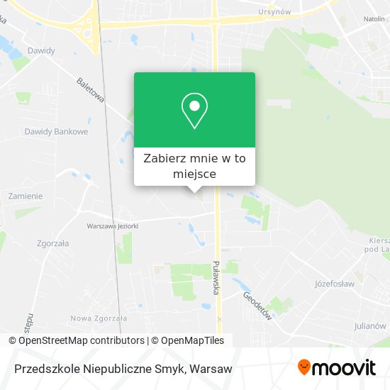 Mapa Przedszkole Niepubliczne Smyk