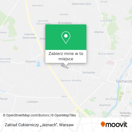 Mapa Zakład Cukierniczy „Jeznach”