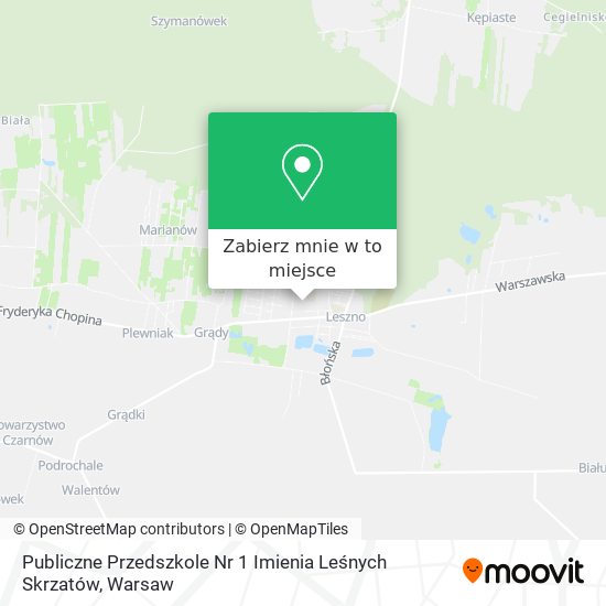 Mapa Publiczne Przedszkole Nr 1 Imienia Leśnych Skrzatów