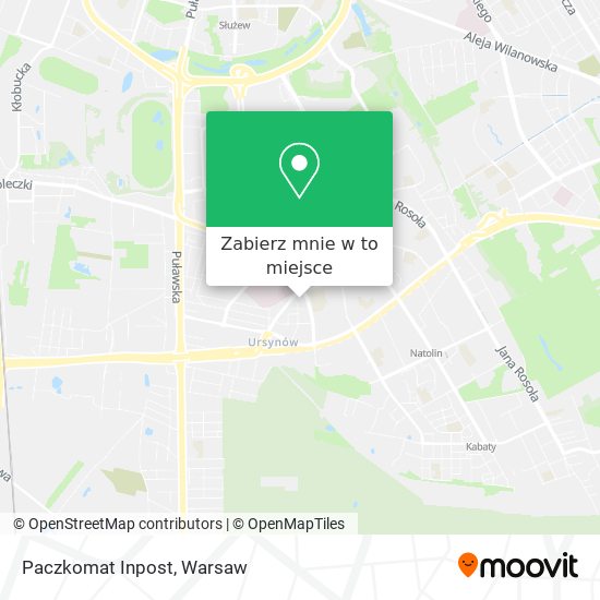 Mapa Paczkomat Inpost