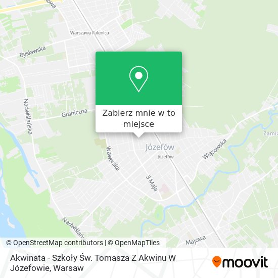 Mapa Akwinata - Szkoły Św. Tomasza Z Akwinu W Józefowie