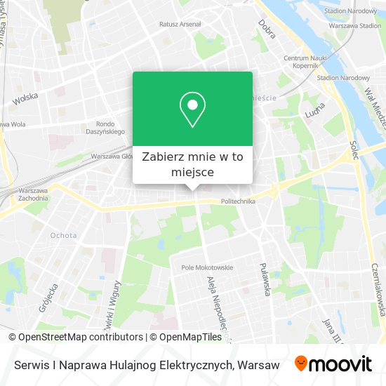 Mapa Serwis I Naprawa Hulajnog Elektrycznych