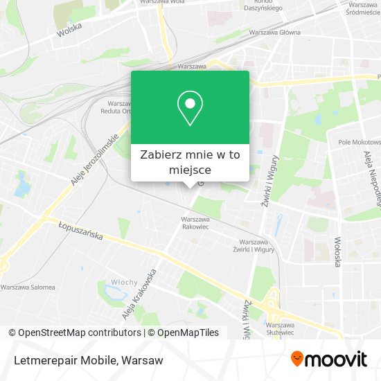 Mapa Letmerepair Mobile