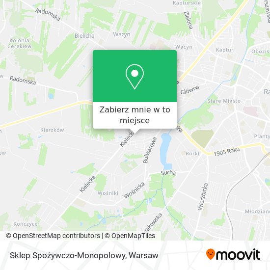 Mapa Sklep Spożywczo-Monopolowy