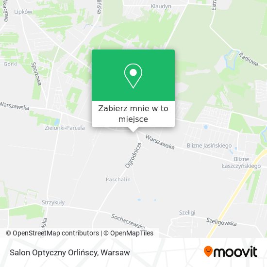 Mapa Salon Optyczny Orlińscy