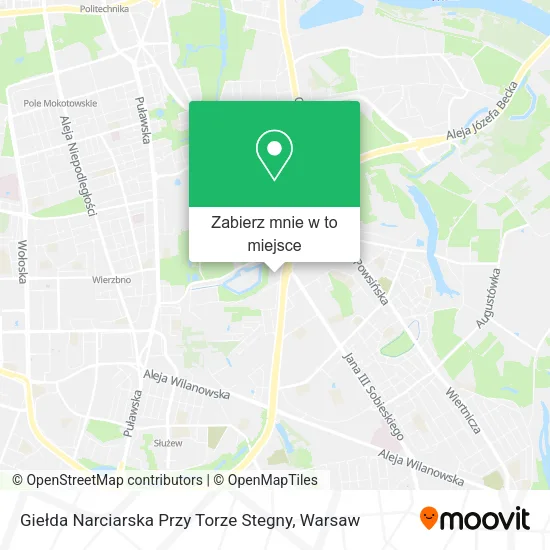 Mapa Giełda Narciarska Przy Torze Stegny