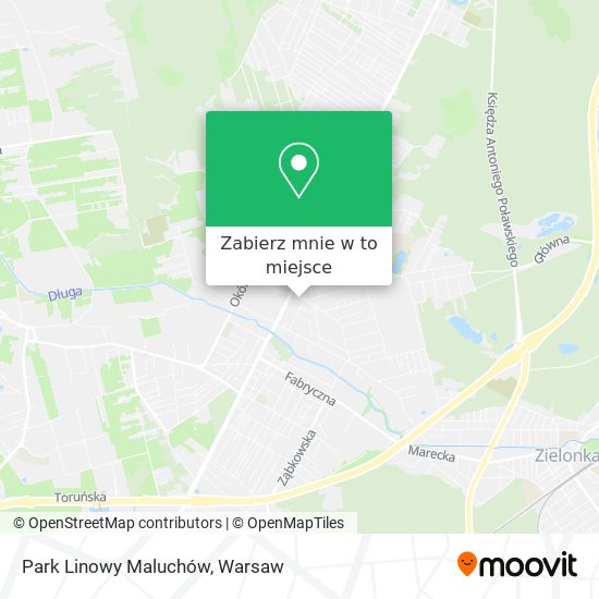 Mapa Park Linowy Maluchów