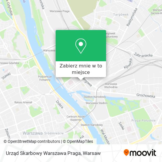 Mapa Urząd Skarbowy Warszawa Praga