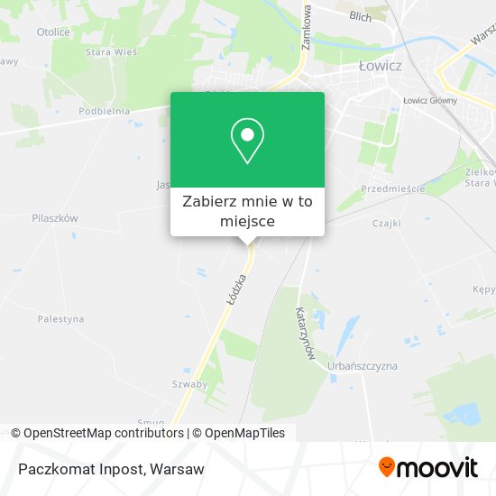 Mapa Paczkomat Inpost