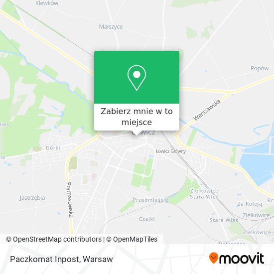 Mapa Paczkomat Inpost