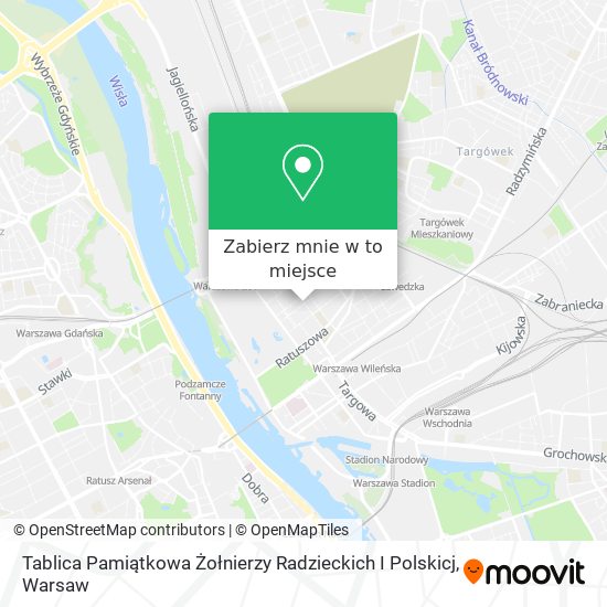 Mapa Tablica Pamiątkowa Żołnierzy Radzieckich I Polskicj