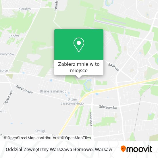 Mapa Oddział Zewnętrzny Warszawa Bemowo