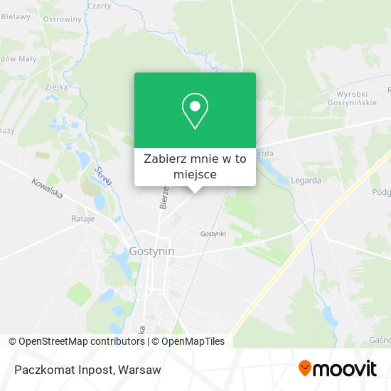 Mapa Paczkomat Inpost