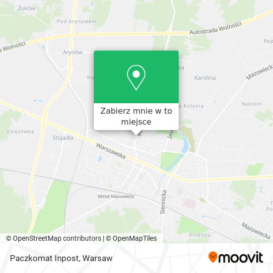 Mapa Paczkomat Inpost