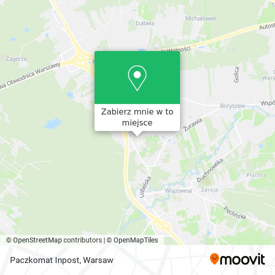 Mapa Paczkomat Inpost