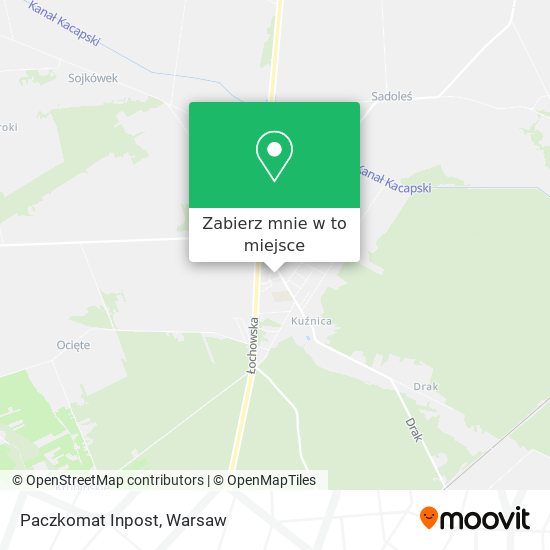 Mapa Paczkomat Inpost