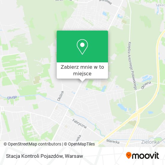 Mapa Stacja Kontroli Pojazdów