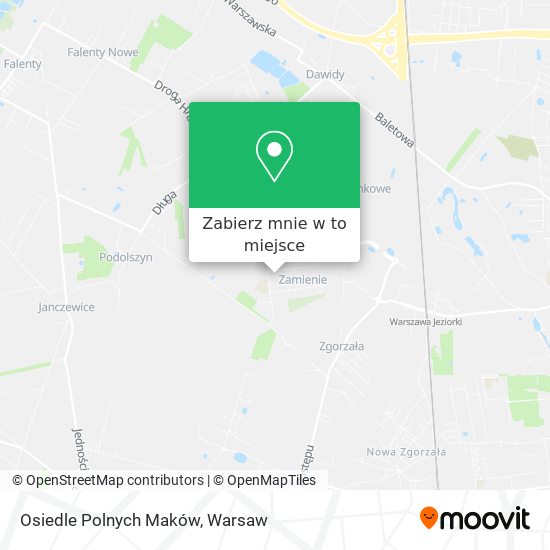 Mapa Osiedle Polnych Maków