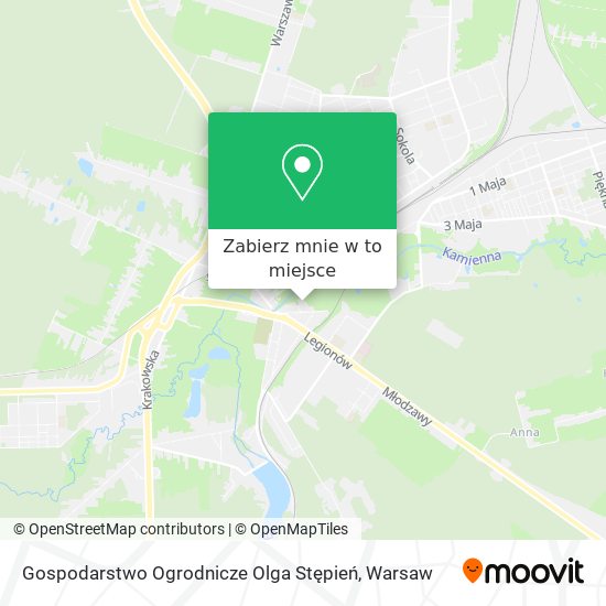 Mapa Gospodarstwo Ogrodnicze Olga Stępień