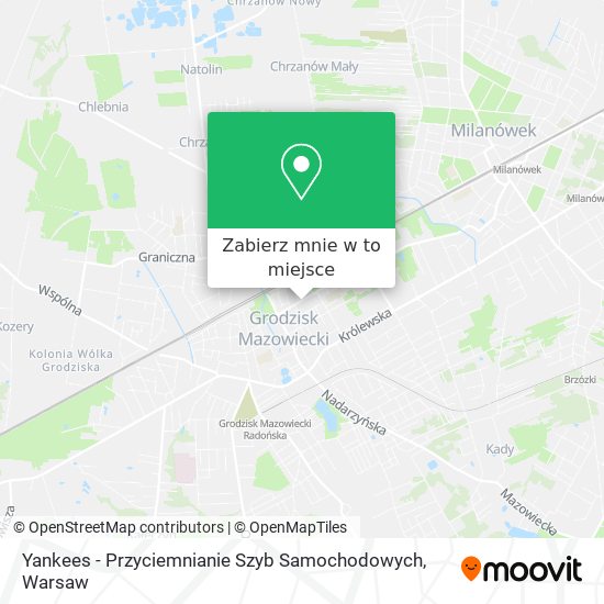 Mapa Yankees - Przyciemnianie Szyb Samochodowych