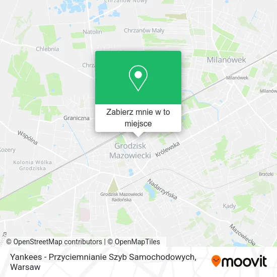 Mapa Yankees - Przyciemnianie Szyb Samochodowych