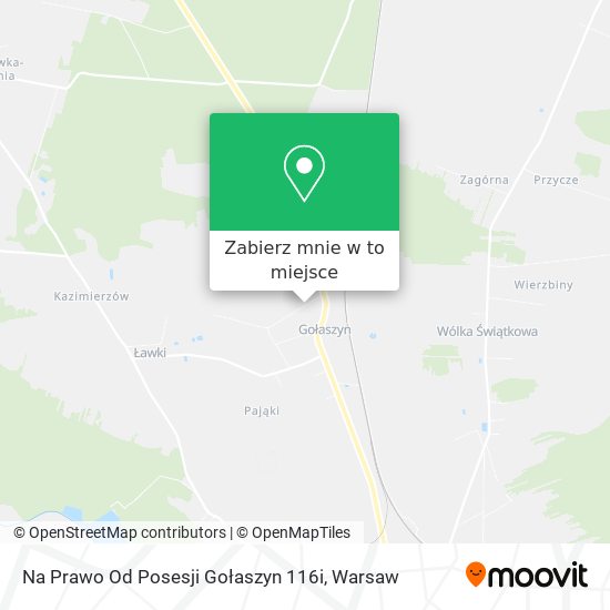 Mapa Na Prawo Od Posesji Gołaszyn 116i