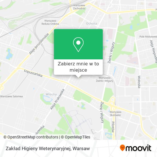 Mapa Zakład Higieny Weterynaryjnej