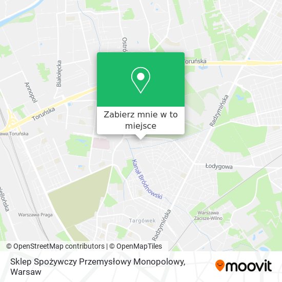 Mapa Sklep Spożywczy Przemysłowy Monopolowy