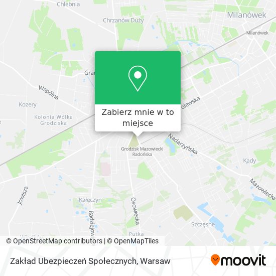 Mapa Zakład Ubezpieczeń Społecznych