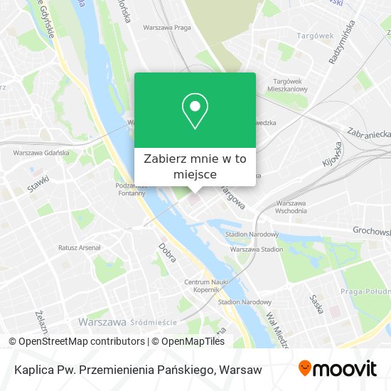 Mapa Kaplica Pw. Przemienienia Pańskiego