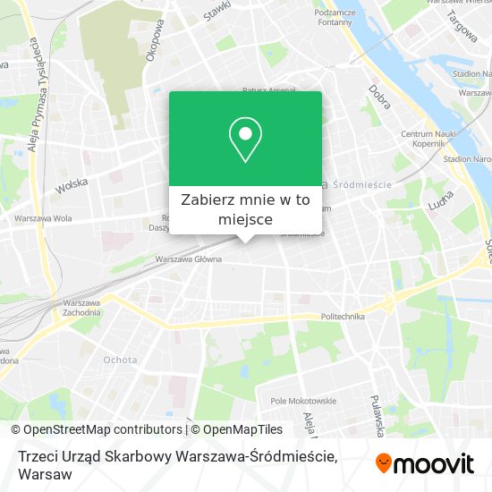 Mapa Trzeci Urząd Skarbowy Warszawa-Śródmieście