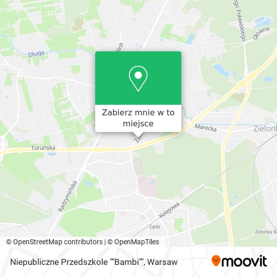 Mapa Niepubliczne Przedszkole ""Bambi""