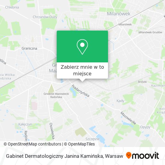 Mapa Gabinet Dermatologiczny Janina Kamińska