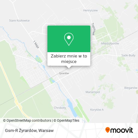 Mapa Gsm-R Żyrardów