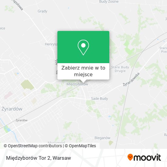 Mapa Międzyborów Tor 2