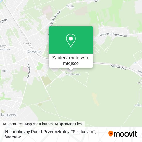 Mapa Niepubliczny Punkt Przedszkolny ""Serduszka""