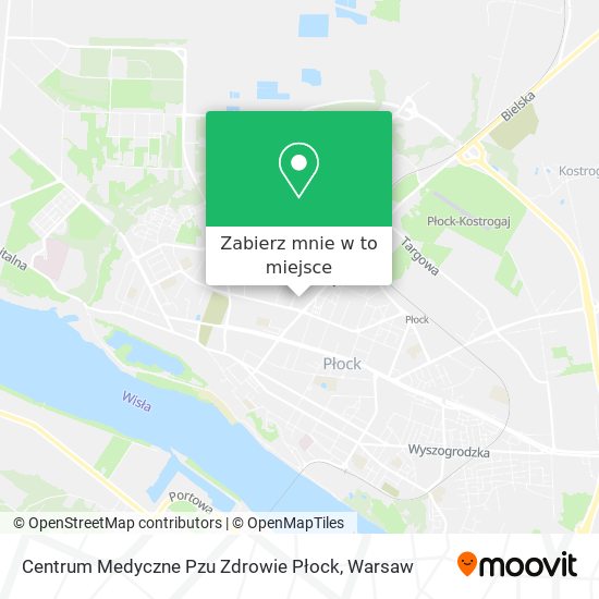 Mapa Centrum Medyczne Pzu Zdrowie Płock