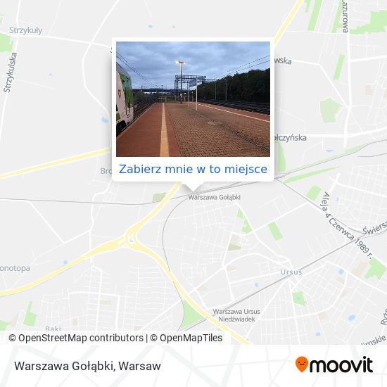 Mapa Warszawa Gołąbki