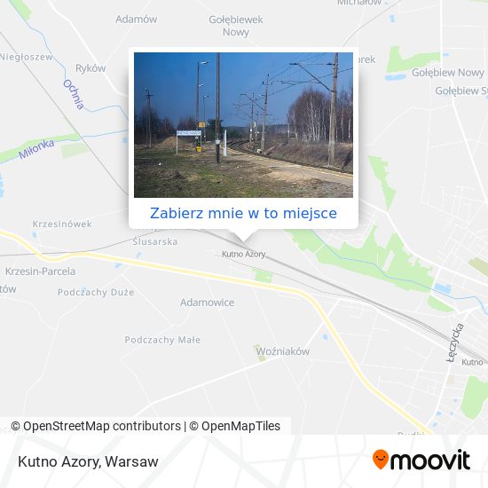 Mapa Kutno Azory