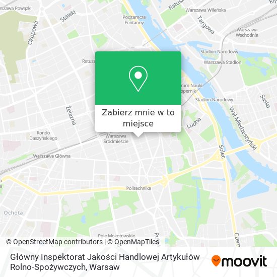 Mapa Główny Inspektorat Jakości Handlowej Artykułów Rolno-Spożywczych