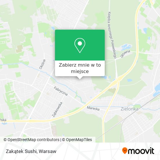 Mapa Zakątek Sushi