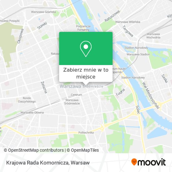 Mapa Krajowa Rada Komornicza