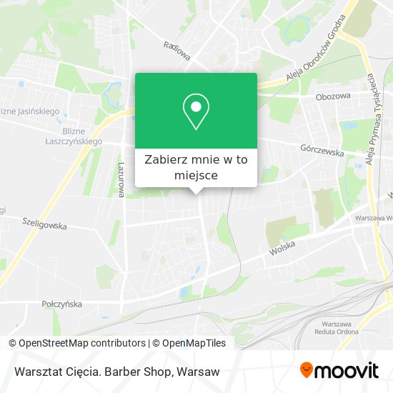 Mapa Warsztat Cięcia. Barber Shop