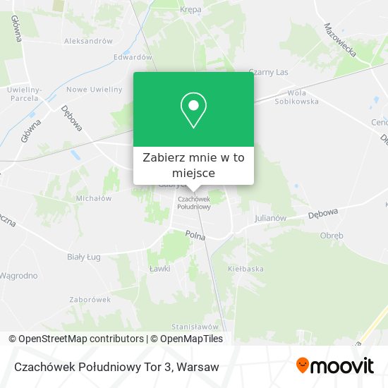 Mapa Czachówek Południowy Tor 3