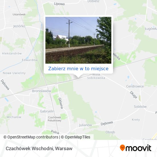 Mapa Czachówek Wschodni